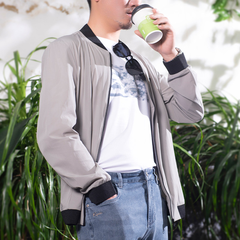 00天猫新品kir珂尔男装元气蓝色百搭圆领针织衫男春季宽松休闲百搭