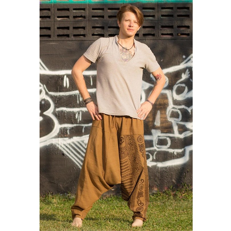 2019 Baggy Harem Pants for Men Plus Size Wide Leg Trouserserin the Men's clothing, Casual pants category - from Buy2taobao.com to provide professional Taobao agent buy service