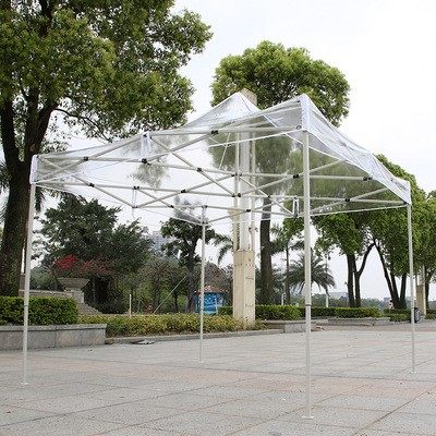 户外阳光棚遮雨棚庭院透明篷挡雨帐篷四脚伞多肉房保暖蓬防雨花房-mc