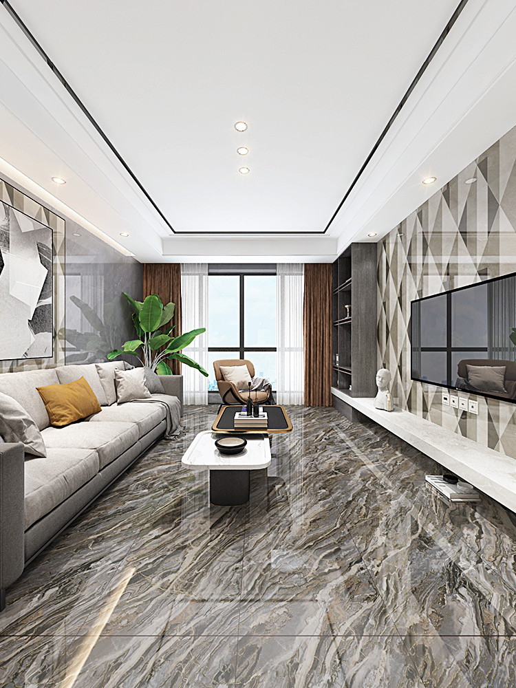 深色客厅地砖