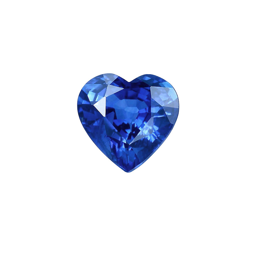 甄选1.07ct天然蓝宝石裸石 甜美心形 带权威国检证书 支持定制