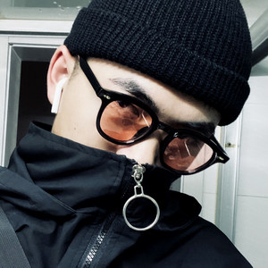 gd权志龙黄色墨镜ins明星同款社会太阳镜男女小框韩版眼镜配近视