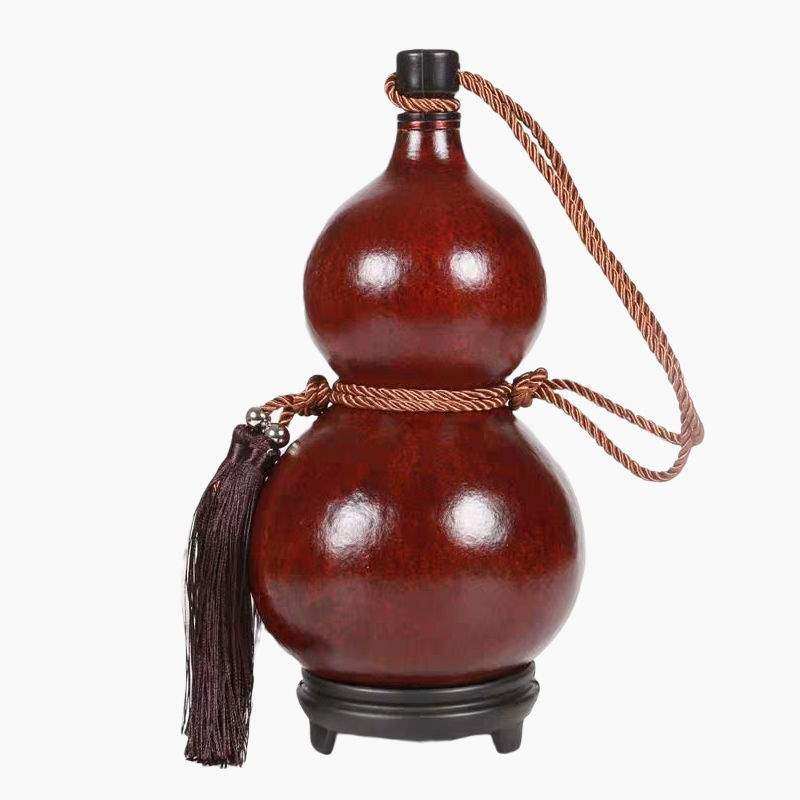 厂家直销天然酒葫芦酒壶装水装酒户外便携随身蜂蜡防渗酒具挂件摆