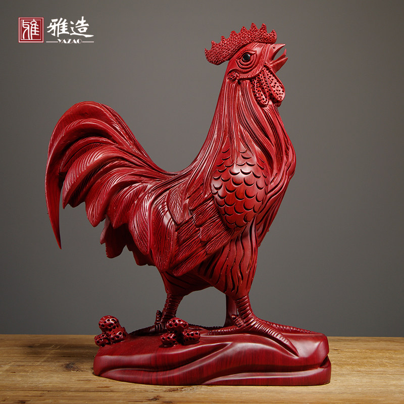 红花木雕猴子十二生肖木头客厅玄关酒柜家居摆设装饰品装饰摆件 原价