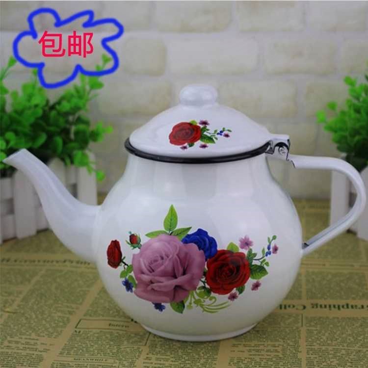 珐琅搪瓷水壶手拿壶凉水壶咖啡奶茶壶迷你保温煮茶壶油壶|ruв категории посуда, чайный сервиз, чайник - от Buy2taobao.com для оказания профессиональной услуги покупки агента Taobao