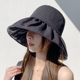 遮阳防晒帽子女夏季大帽檐遮脸可调头围太阳帽出游可折叠渔夫帽子