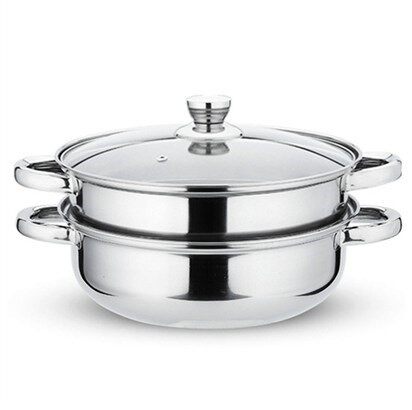 汤锅单层便携式双层加深加厚饭店蒸锅电磁炉通用家用平底锅具不绣_不