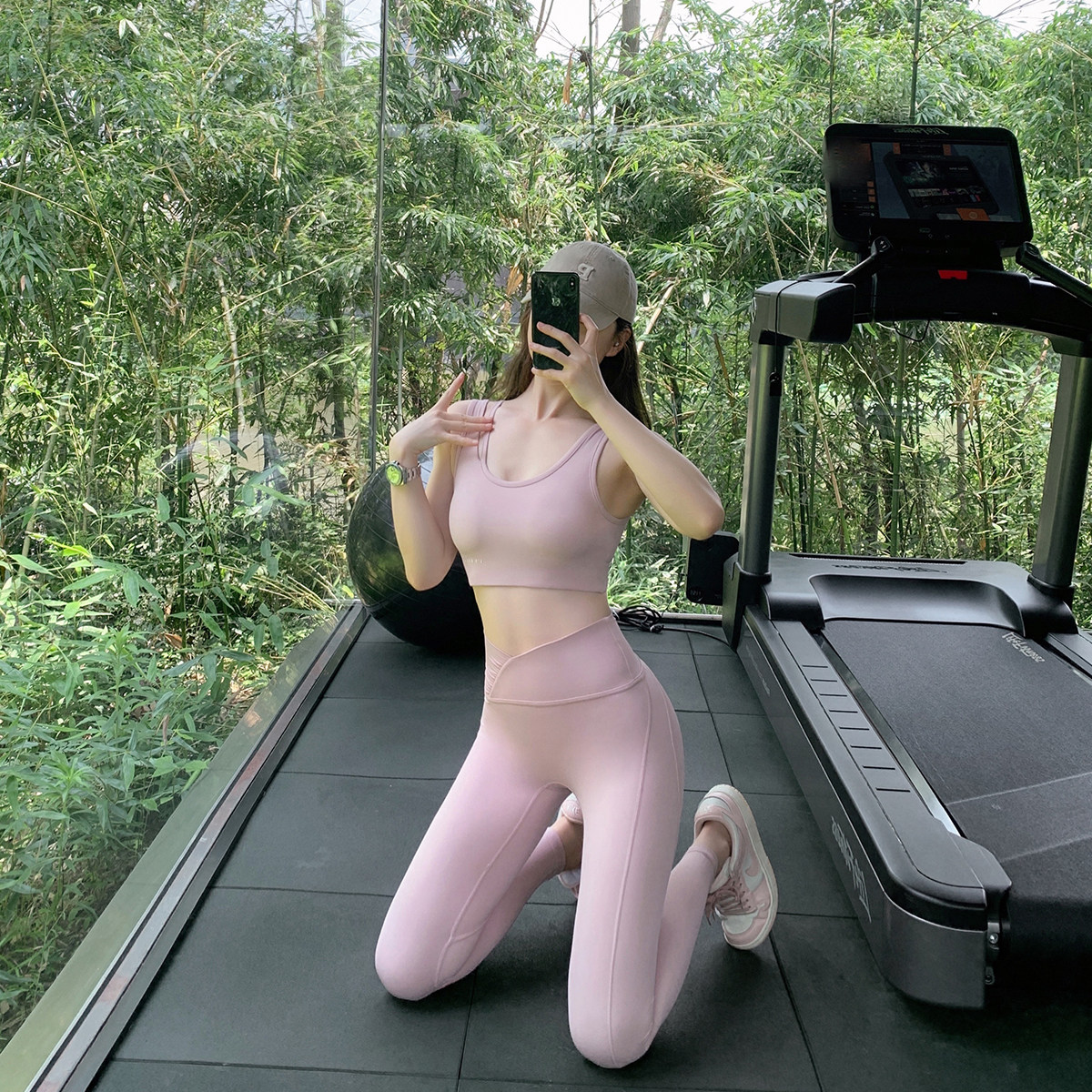 运动套装女夏九分裤