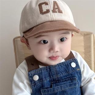 宝宝帽子秋冬季可爱超萌婴儿童鸭舌帽软檐遮阳韩国潮男童个性1岁2