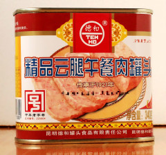 德和罐头 云南火腿精品云腿午餐肉罐头 野餐户外应急能量食品