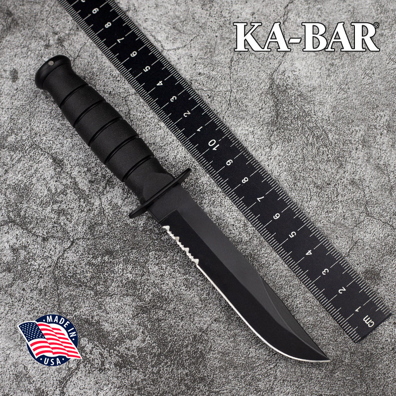 美国进口正品ka-bar卡巴1259户外高碳钢求生战术装备野营防身直刀