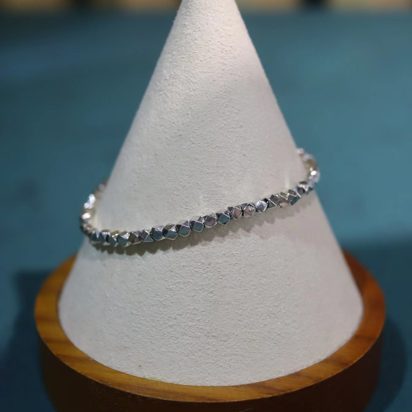 瑞恩珠宝 碎银几两925银饰手链手串手镯时尚气质少女送女友