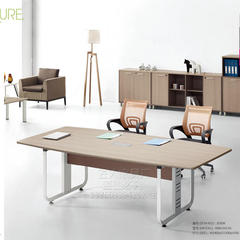 板式会议桌  会议台  钢架洽谈办公桌  会议室桌椅 HY001