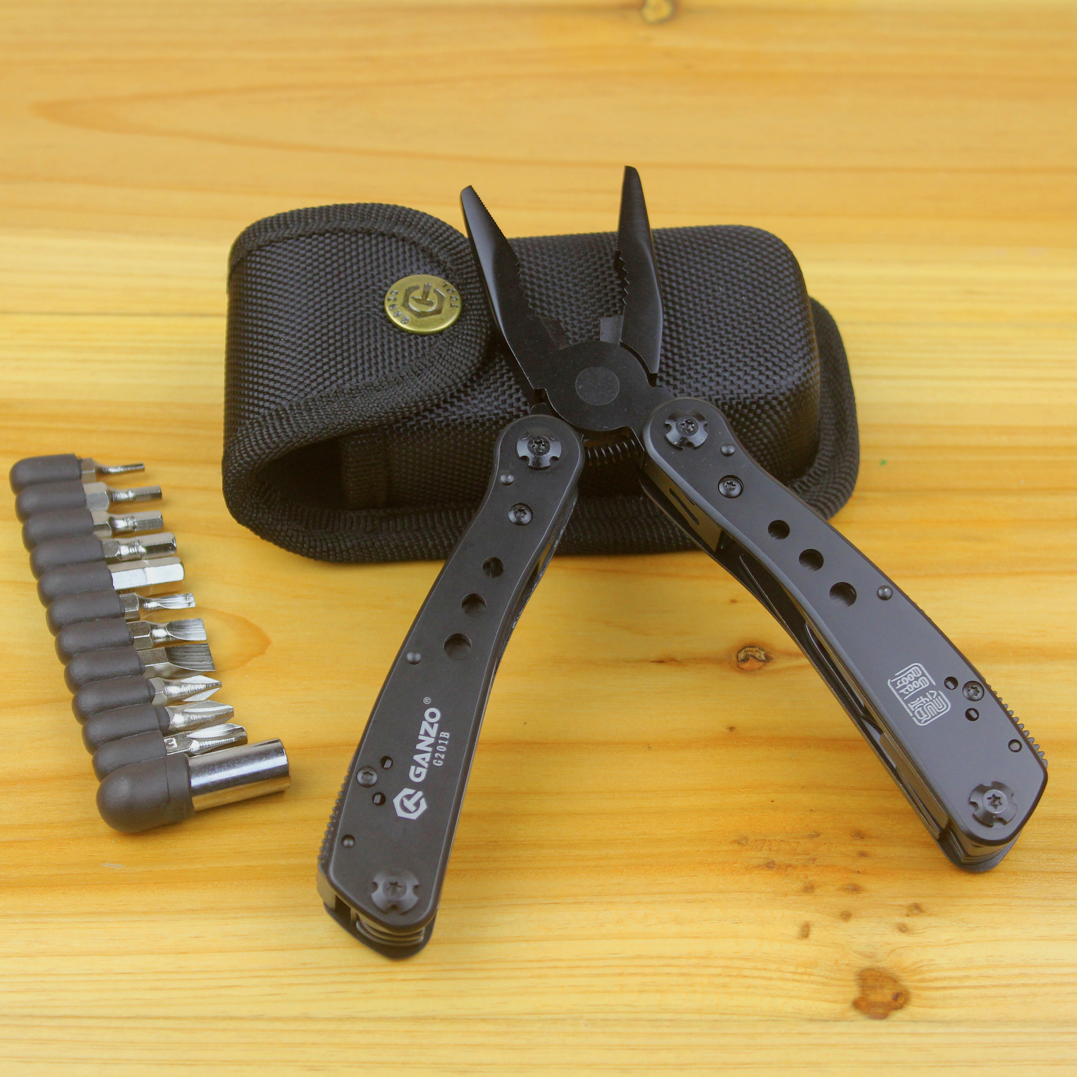 关铸g201b多功能组合工具钳户外折叠工具钳子 便携战术工具钳子