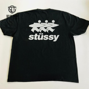 现货正品 Stussy 24SS Surfwalk Tee 冲浪小人冲浪板人偶 短袖T恤