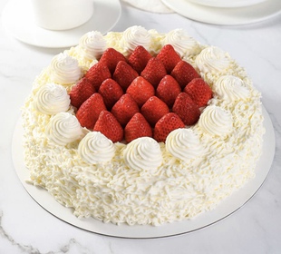 北京山姆会员店 网红3磅淡奶油鲜草莓生日蛋糕 限同城闪送配送