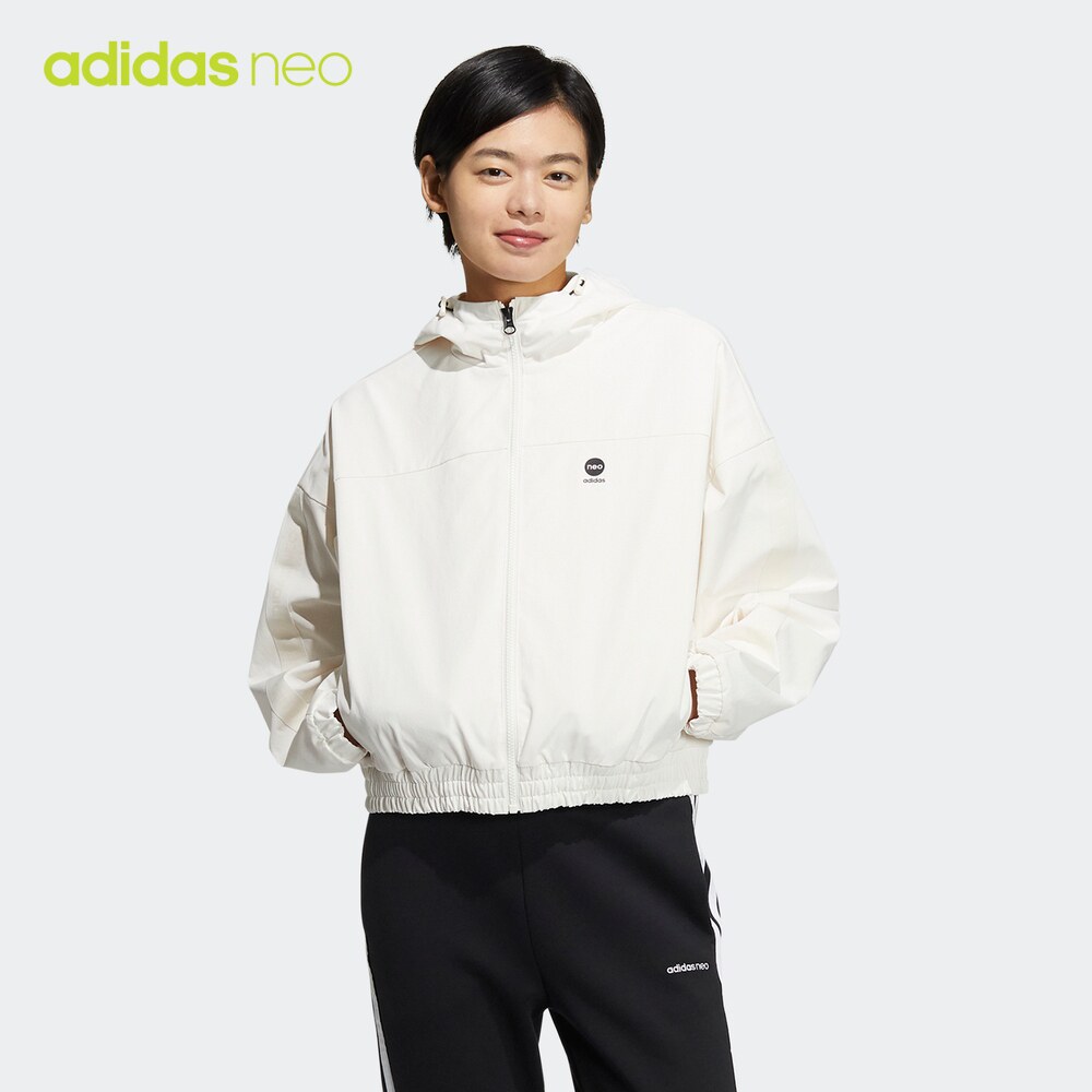 adidas阿迪达斯官网neo女装春季新款运动连帽夹克外套he4488