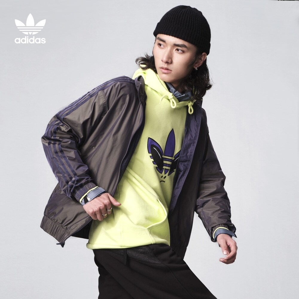 adidas阿迪达斯官网三叶草男女情侣春季新款运动夹克外套hc2189