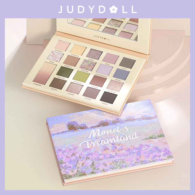 【新品】judydoll橘朵油画盘夏日原野20色眼影盘细闪哑光加州日落