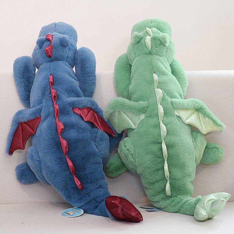 趴姿大号雪龙公仔玩偶小飞龙男孩毛绒玩具安抚陪睡床上抱枕送女生