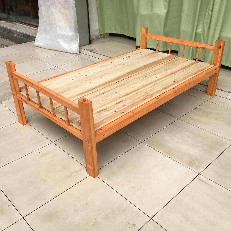 木头单层床杉木实惠床单层实木出租房简易实用工地员工宿舍特价