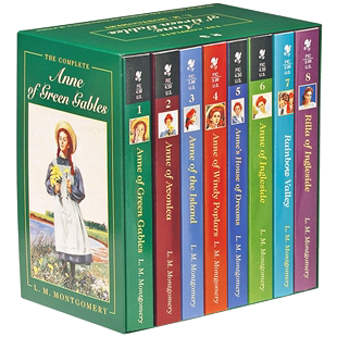 英文原版 绿山墙的安妮 8本套装全集 清秀佳人 经典儿童文学 Anne of Green Gables, Complete 8-Book Box Set