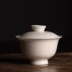 Trà thơm Hương răng trắng Ngọc Sứ Trà Ware Cover Jianshui Nếm Cup Glossy Lustre Kung Fu Tea Set Bubble Tea Bowl - Trà sứ