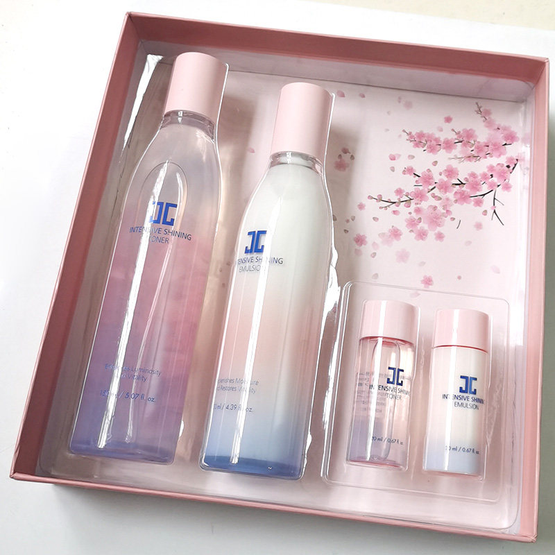 亏清包邮jayjun捷俊樱花爽肤水乳液套装保湿补水亮白专柜正品