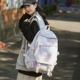 书包女大学生小众设计感涂鸦扎染色背包高颜值初中生高中生双肩包