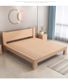 全榉木实木床现代简约1.8双人单人床1.5米家用出租榻榻米简易床