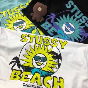 美国潮牌stussy 男女情侣款太阳花短袖tee 斯图西短t恤