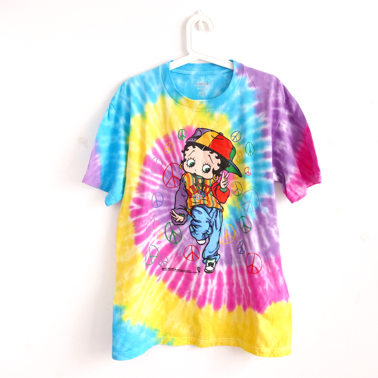 13 Tip goods U.S.A brand Place of Origin Vietnam pure cotton Betty Tbetty boop classic tie-dyed T-shirtin the Women's clothing/Boutique , T-shirt category - from Buy2taobao.com to provide professional Taobao agent buy service
