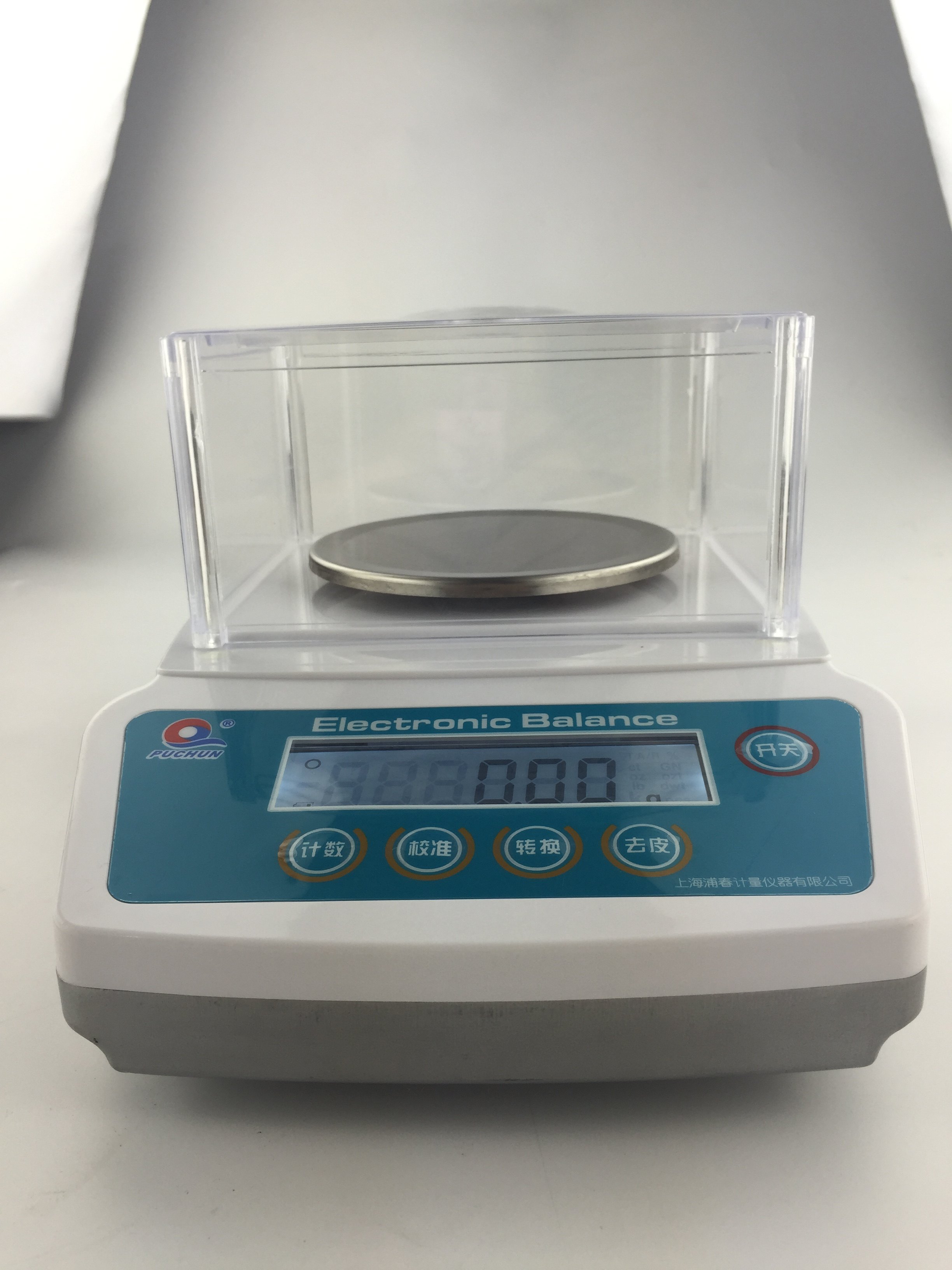 上海浦春ja电子天平浦春电子称 天平秤克重秤10kg5kg/3kg/0.01g