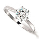 假钻戒女仿真钻石925纯银1一克拉装饰不掉色银求婚结婚假锆石戒指