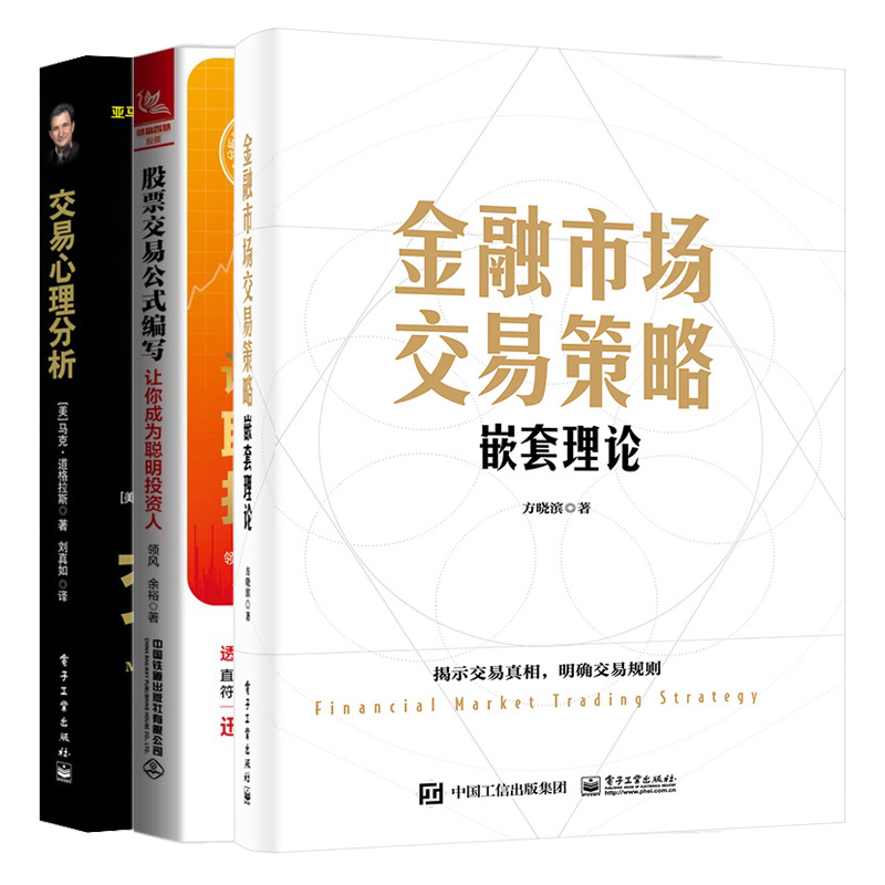 正版书籍 金融市场交易策略 嵌套理论+投资理交易理分析用自信自律和赢家态掌控市场+股票交易公式编写 让你成为聪明投资人 3本书