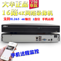 大华 DH-NVR4216-HDS2 16路网络硬盘录像机 4K监控 支持H.265压缩