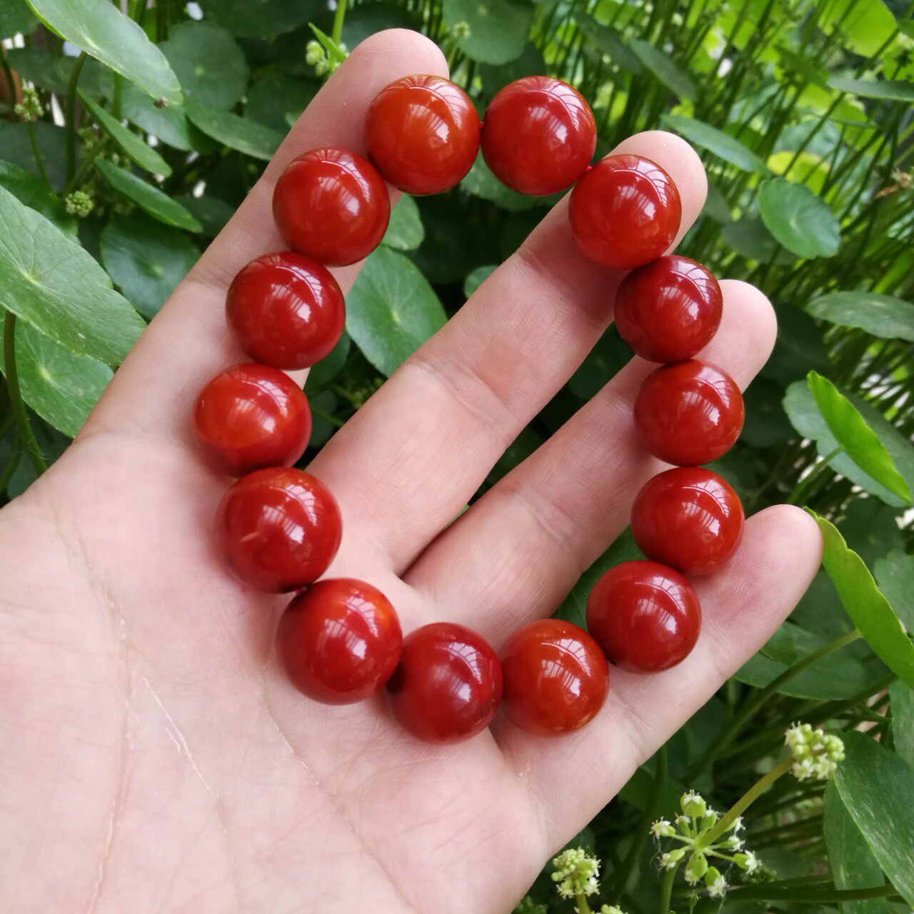 特价宣化战国红玛瑙圆珠