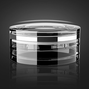 水晶玻璃光学弧面杯盖子配件高档通用硅胶圆形万能透明玻璃杯配盖