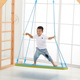 早教中心儿童感统器材室内悬挂 长方形软包平板秋千吊缆 体能训练