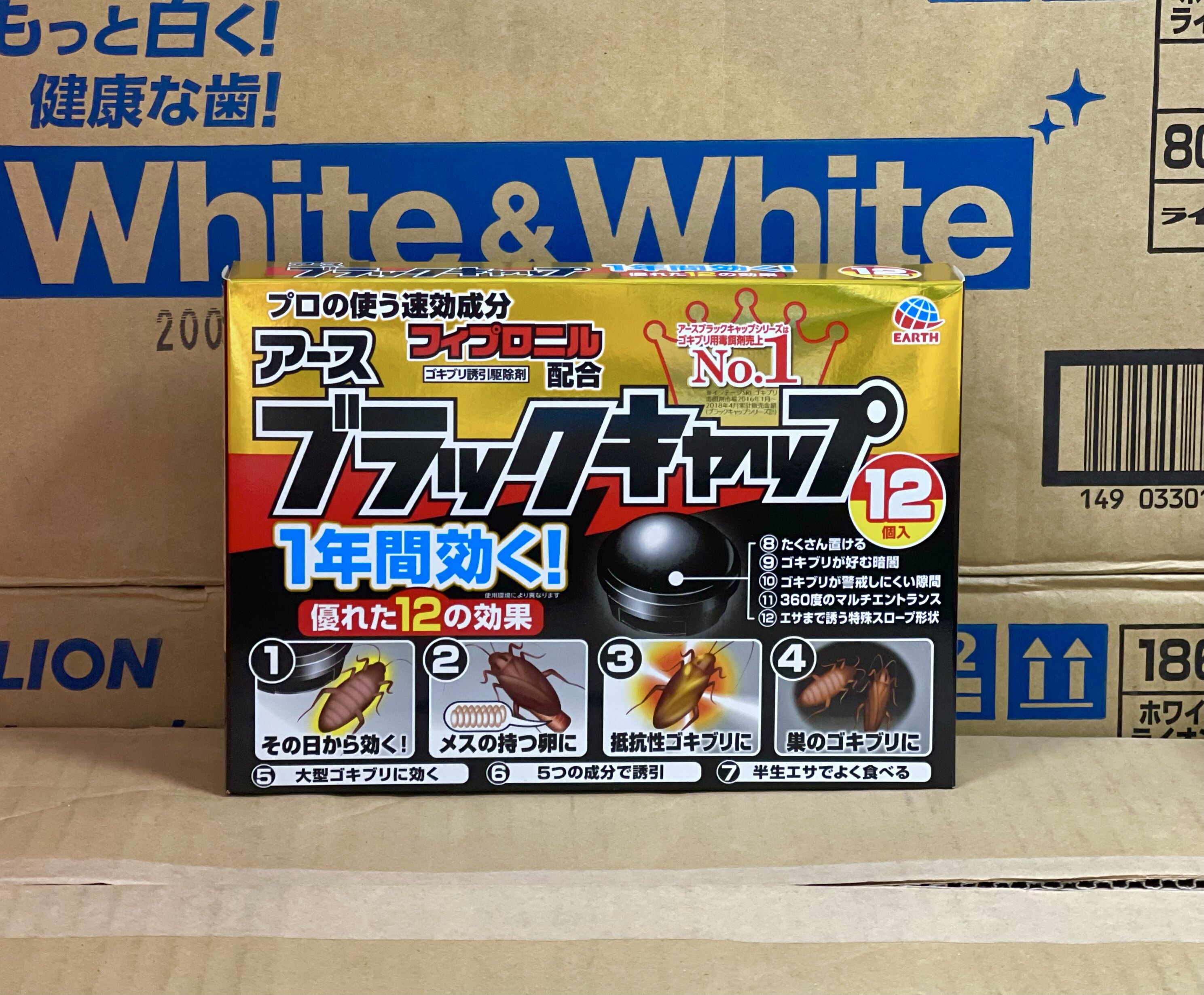 日本进口安速蟑螂屋神器家用小黑屋杀虫剂灭蟑螂药五毒全窝端