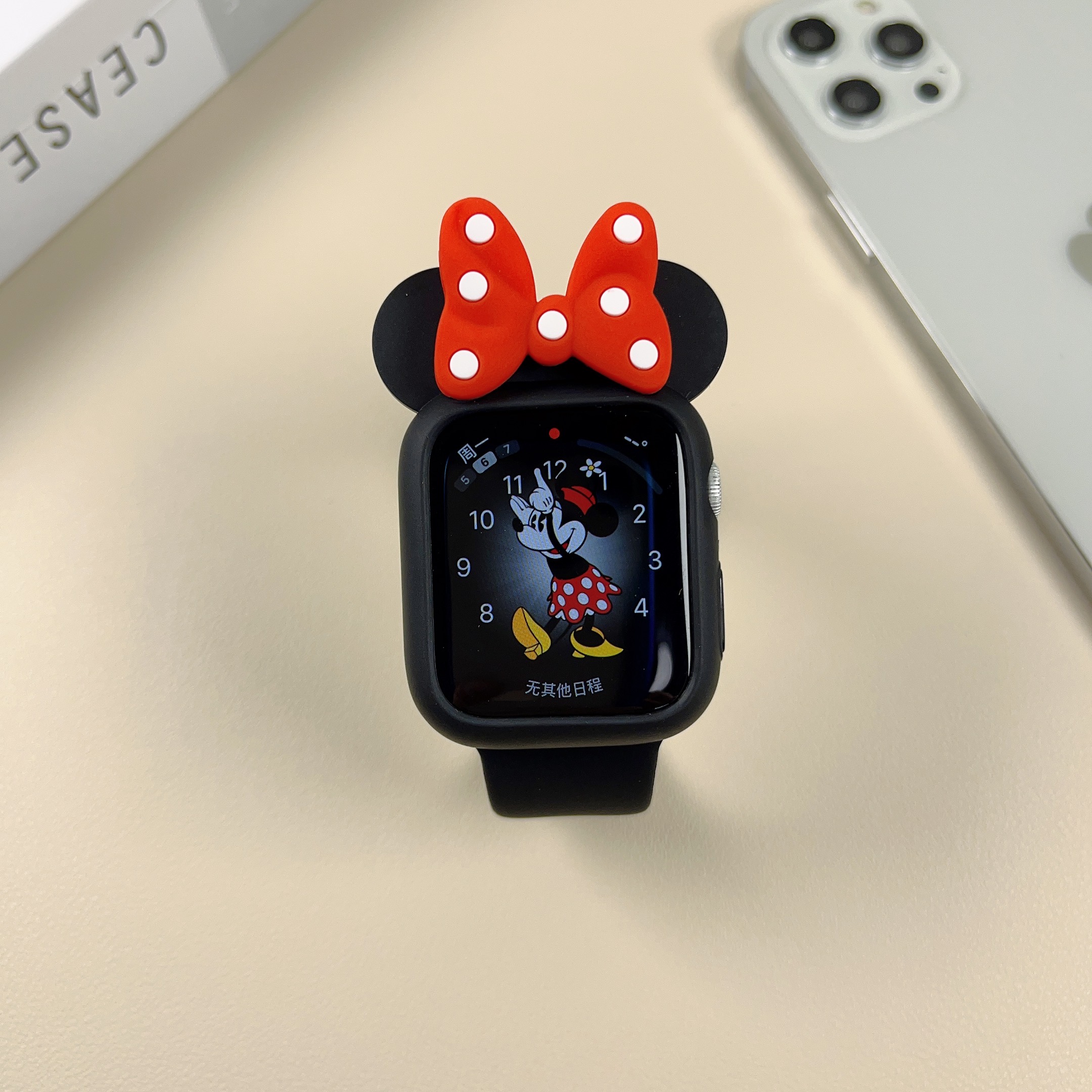 适用苹果表带可爱iwatchs7卡通watchs8表壳applewatchse手表带s65
