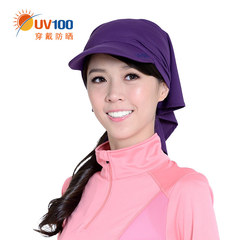 UV100夏季头巾帽薄透气包头帽男女防紫外线可折叠多戴法帽子51145