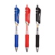 H131办公按动中性笔0.5子弹头签字笔按压水笔黑色蓝红K35笔文具