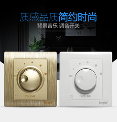 双声道立体声定阻式家庭背景音乐调音开关 音量控制开关 音控器