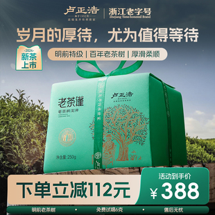 2024年新茶上市卢正浩明前特级龙井茶正宗绿茶叶礼盒装送礼老茶蓬