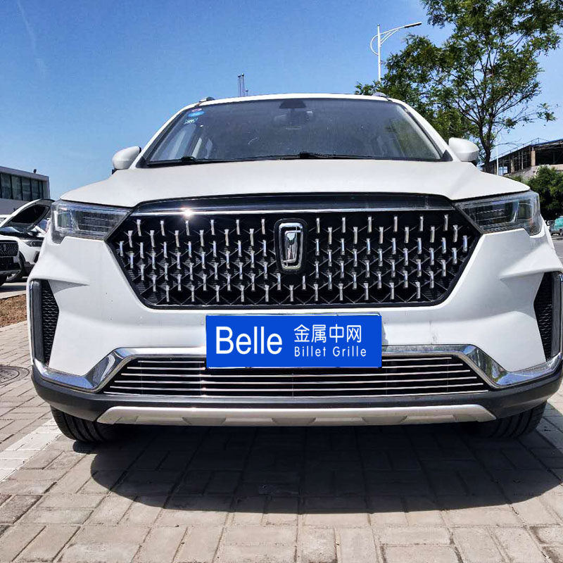 奔腾t77改装t55专用t33金属中网一汽前保险杠装饰亮条防虫网用品