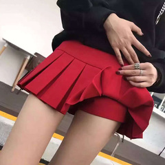 韩版超短加厚毛呢百褶显瘦性感短裙裙裤