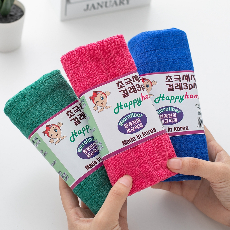 韩国进口超细纤维擦厨房擦桌布家具清洁抹布不掉毛吸水厨房清洁布
