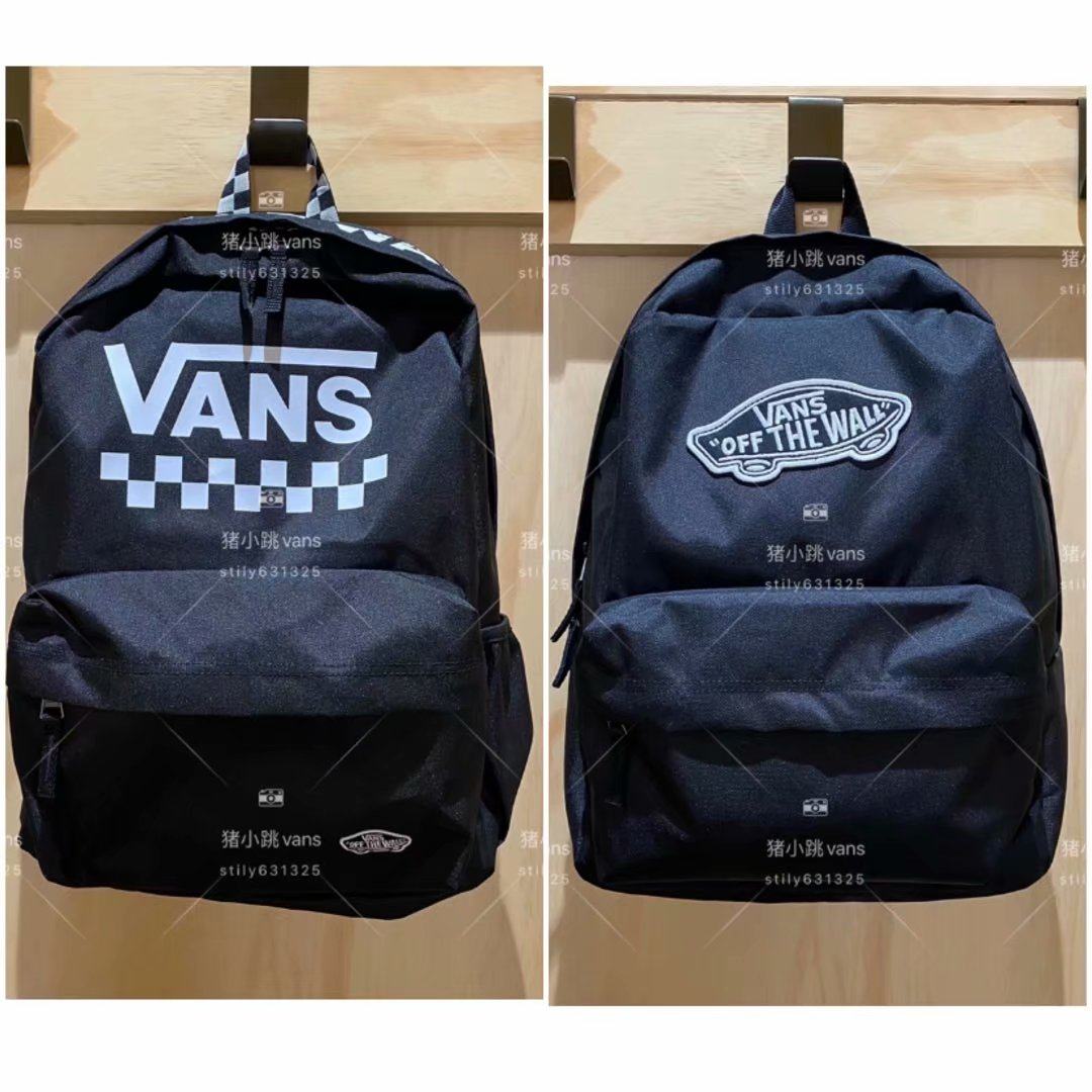 vans范斯新品男女黑色经典款书包双肩包vn0a3ui6blk/vn0a49zj56m
