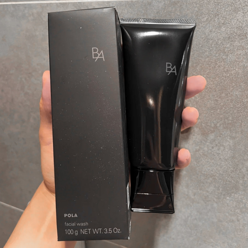 日本pola/宝丽 黑ba洗面奶赋颜晨光洁面乳膏100g不紧绷保湿清洁